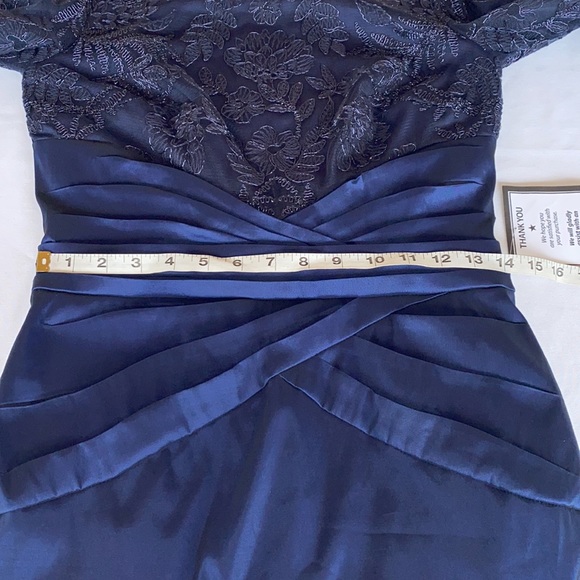 TADASHI SHOJI DEX EMBROIDERED TAFFETA DRESS Sz 6 - Picture 12 of 15